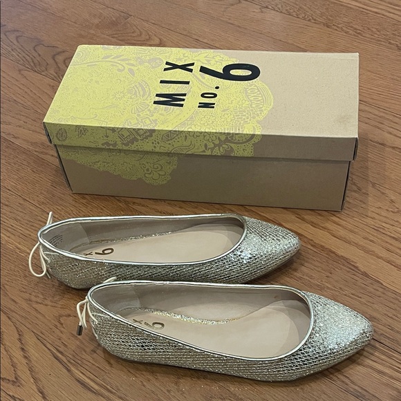 Mix No. 6 Shoes - Mix No. 6 Women's Sparkling Silver Flats
